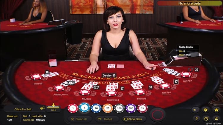 Bàn chơi Blackjack