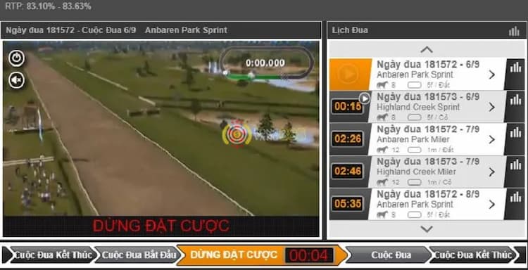 Bảng kèo Lucky Derby